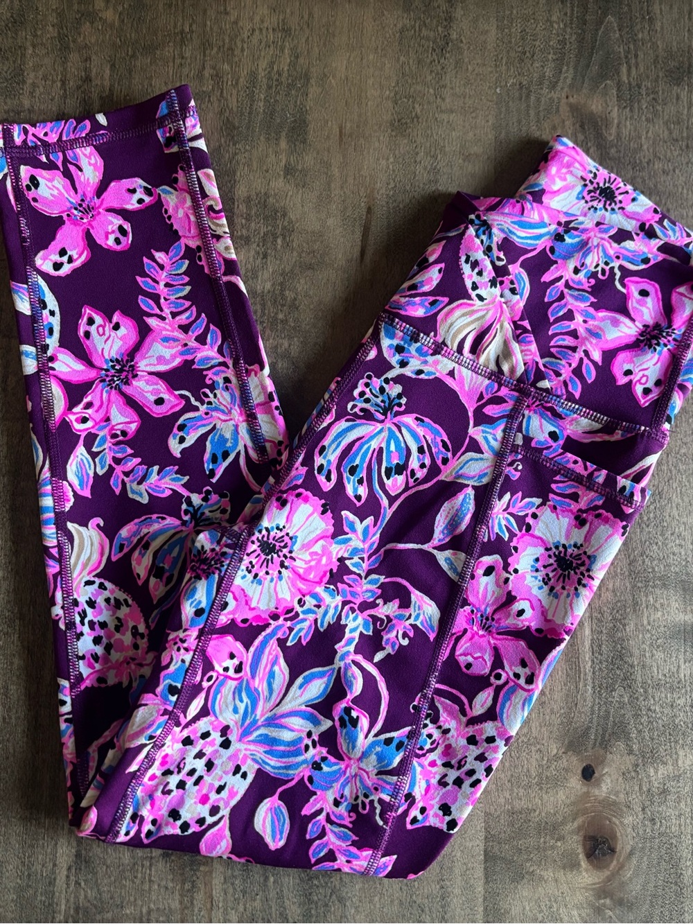 Lilly Pulitzer Luxletic South Beach High Rise Legging in Amarena Tropical Cherry